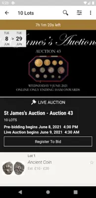 STJ Auctions android App screenshot 2